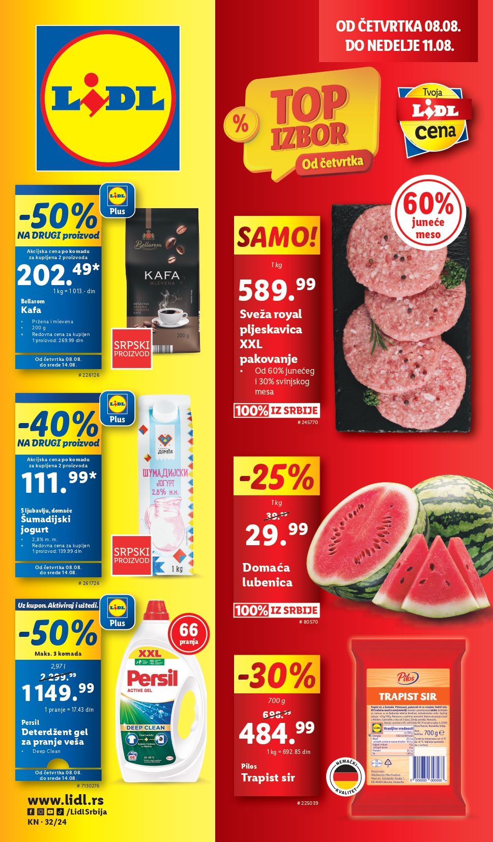 Lidl vikend akcija 8-11.8.2024.