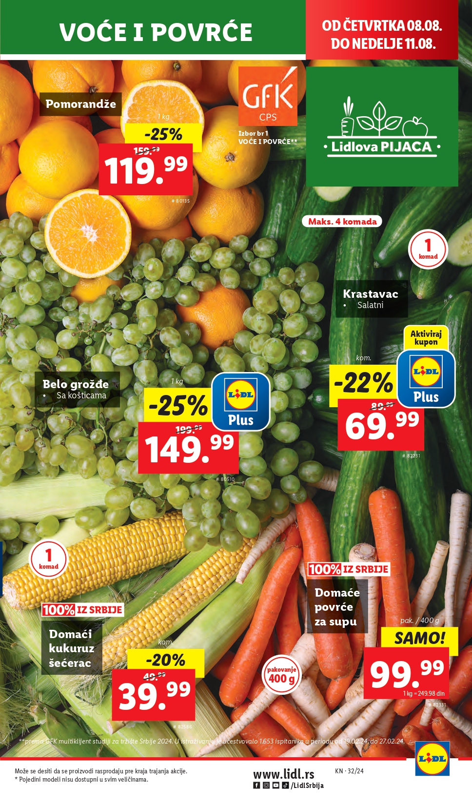 Lidl vikend akcija 8-11.8.2024.