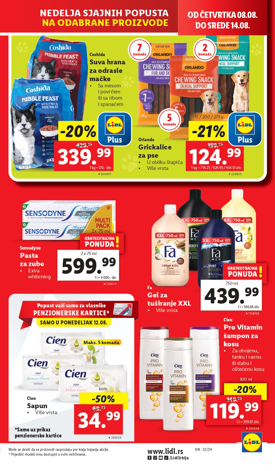Lidl vikend akcija 8-11.8.2024.