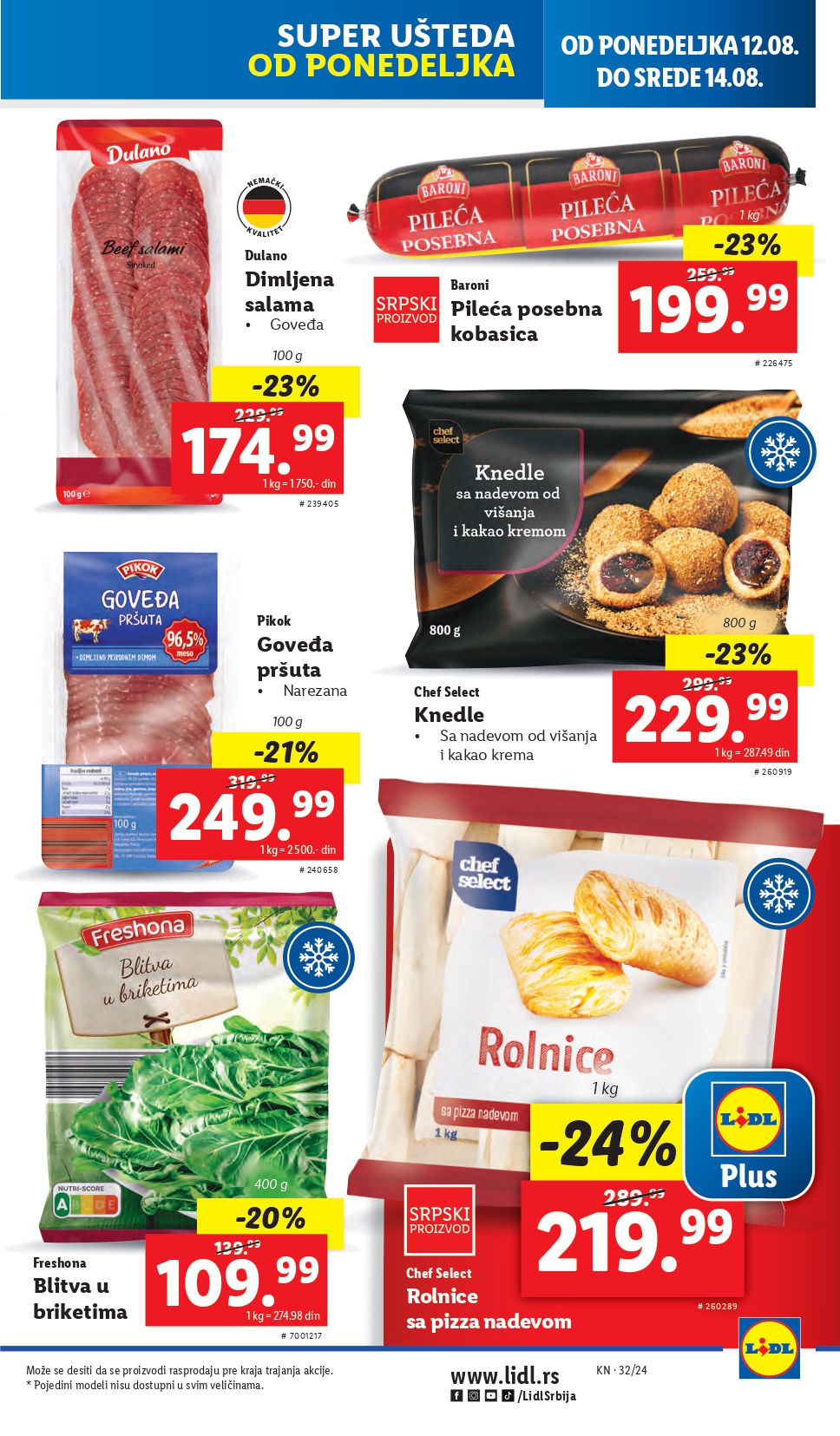 Lidl vikend akcija 8-11.8.2024.