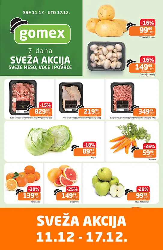 Gomex SVEŽA AKCIJA 11-17.12.2024.