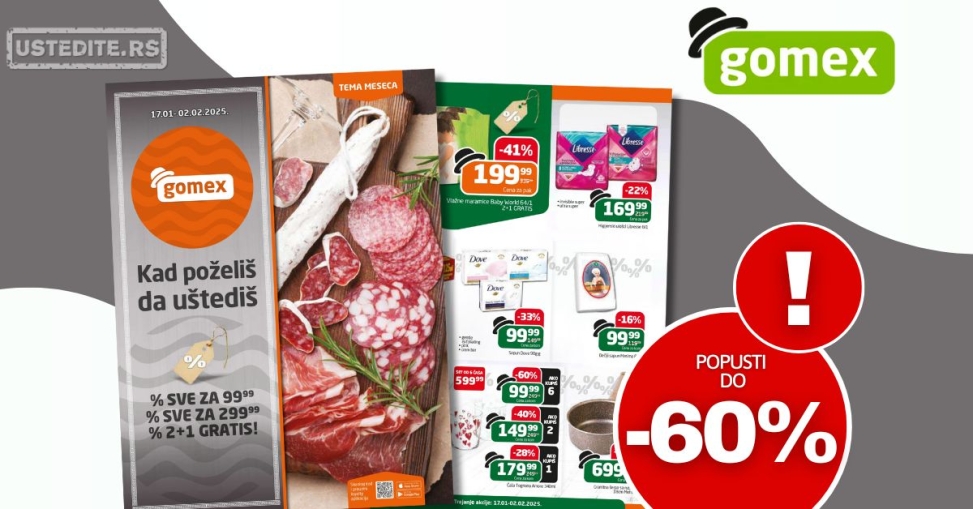 Gomex katalog TEMA MESECA 17.1-2.2.2025.