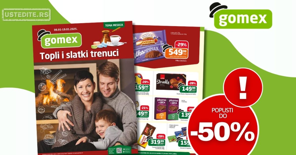 Gomex katalog TEMA MESECA 6-19.1.2025.