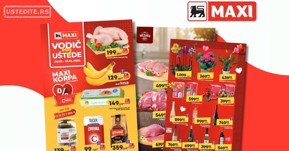 Mega Maxi katalog VODIČ KROZ UŠTEDE 6-12.3.2025.