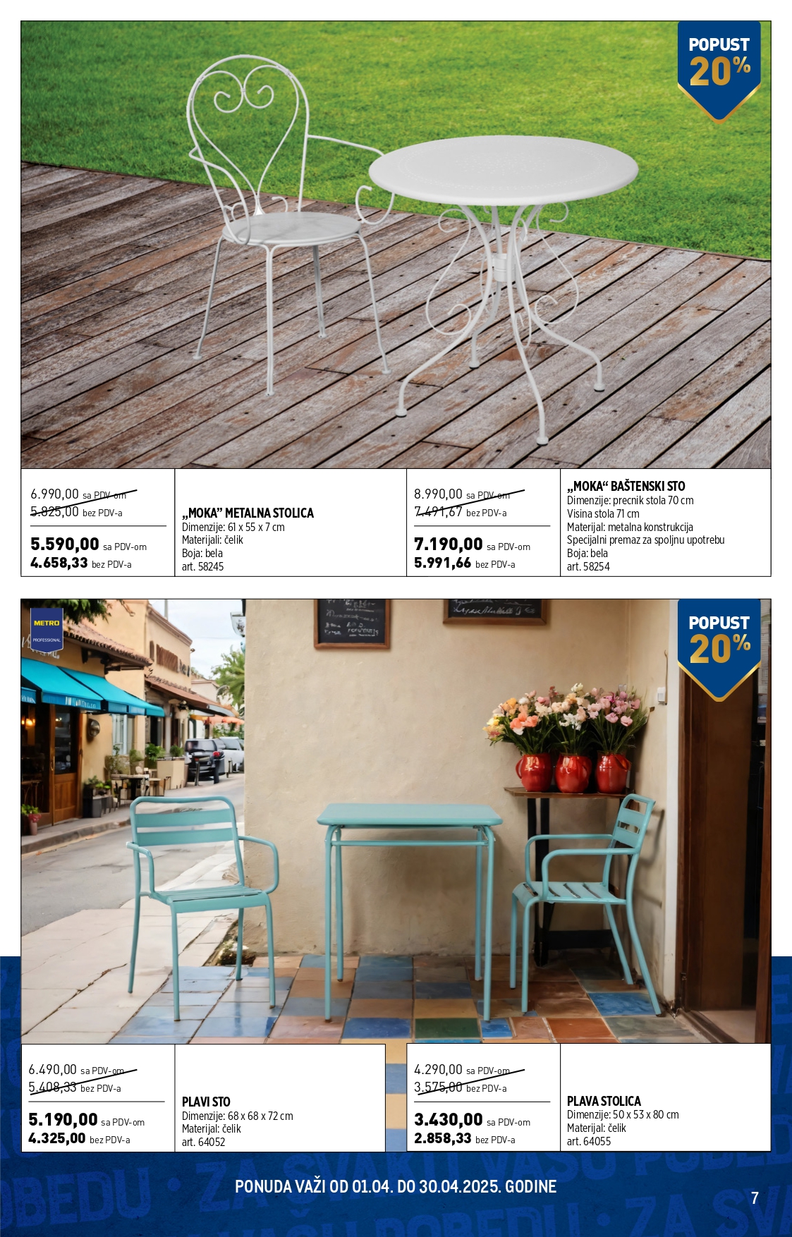 Metro katalog BAŠTENSKI NAMEŠTAJ 1-30.4.2025.