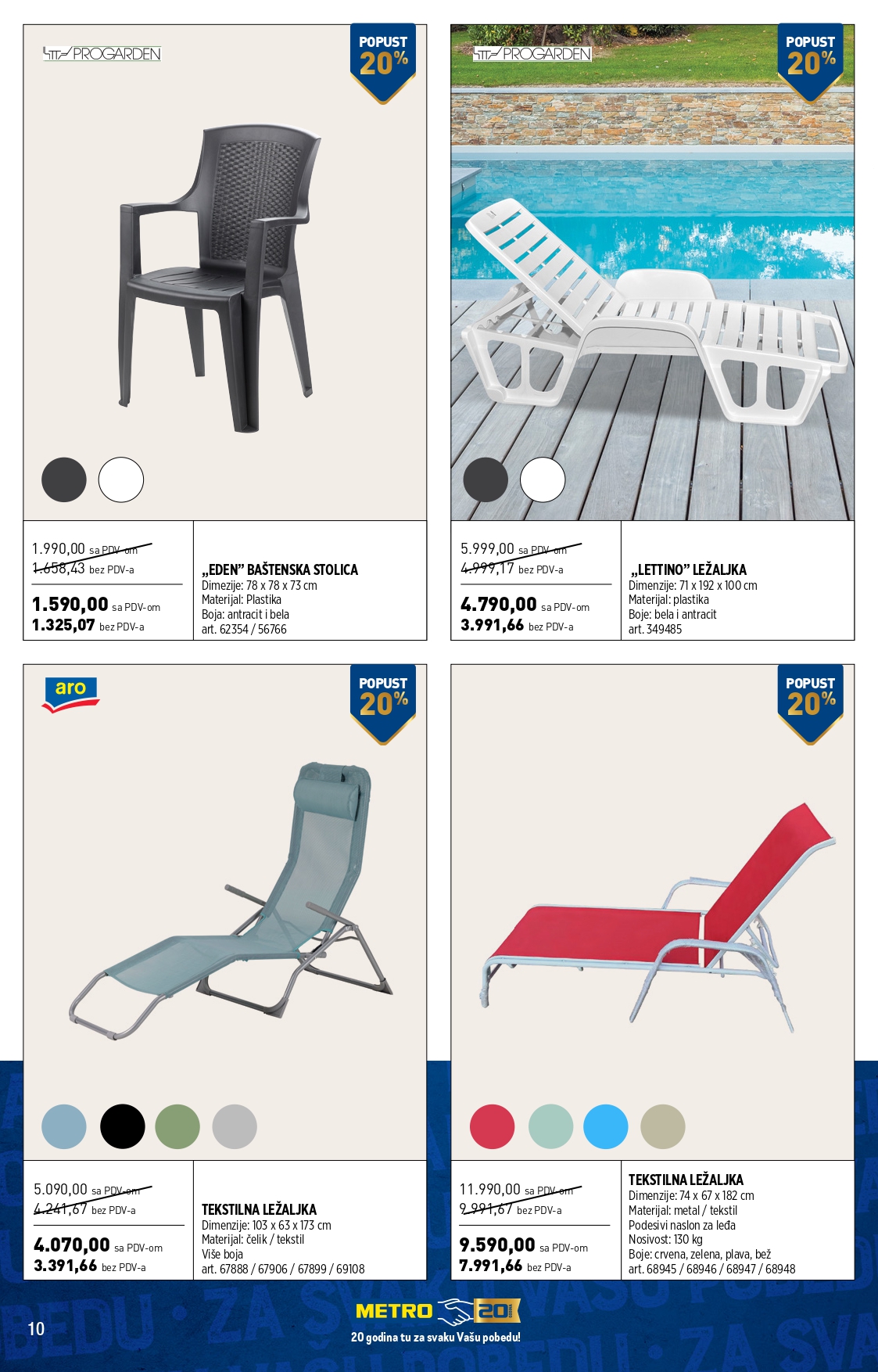 Metro katalog BAŠTENSKI NAMEŠTAJ 1-30.4.2025.