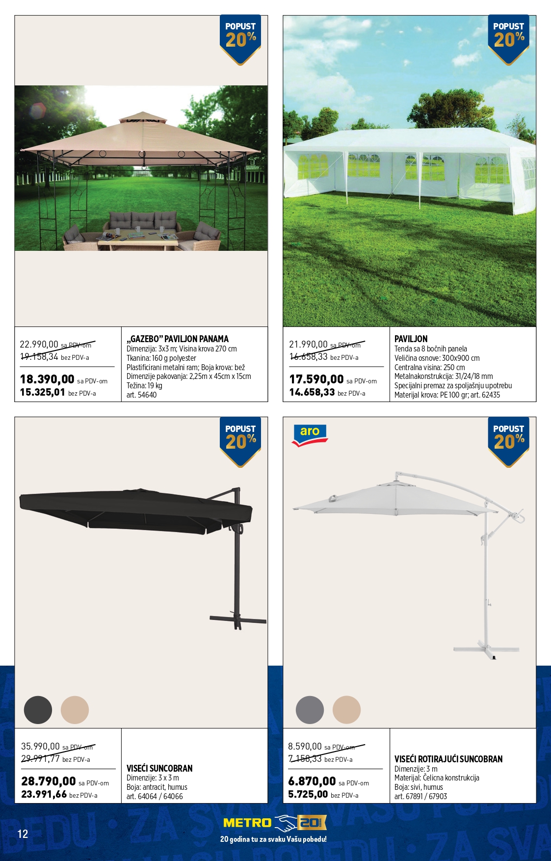 Metro katalog BAŠTENSKI NAMEŠTAJ 1-30.4.2025.