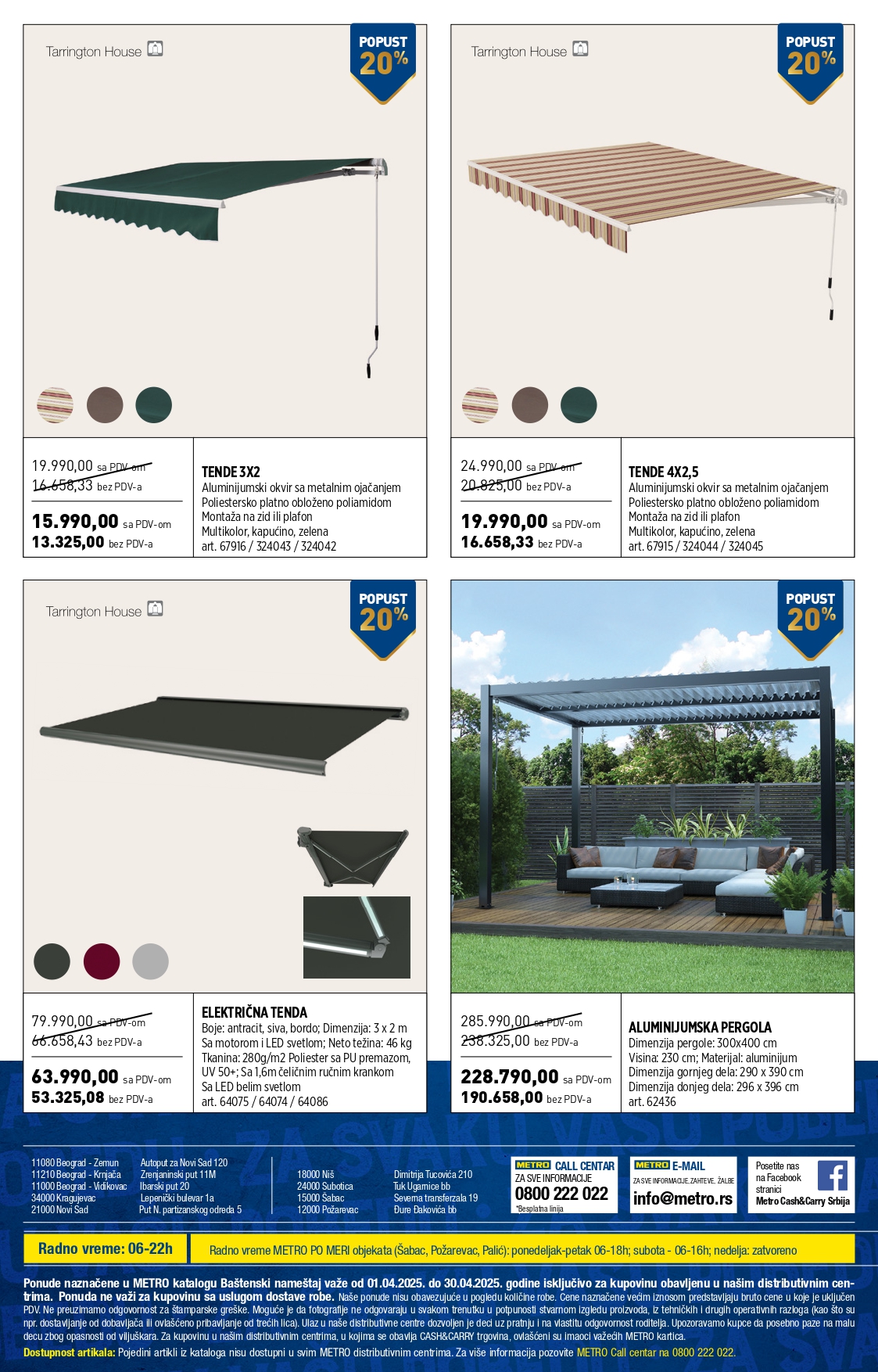 Metro katalog BAŠTENSKI NAMEŠTAJ 1-30.4.2025.