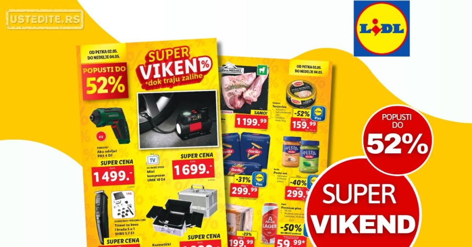 Lidl VIKEND AKCIJA 2-4.5.2025.