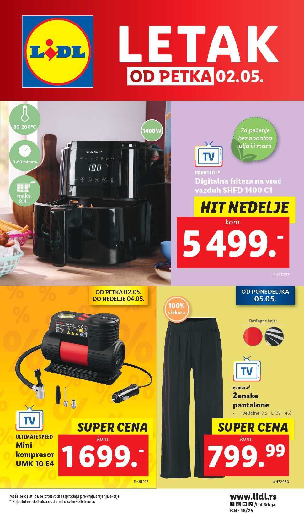 Lidl katalog NEPREHRANA 2-7.5.2025.