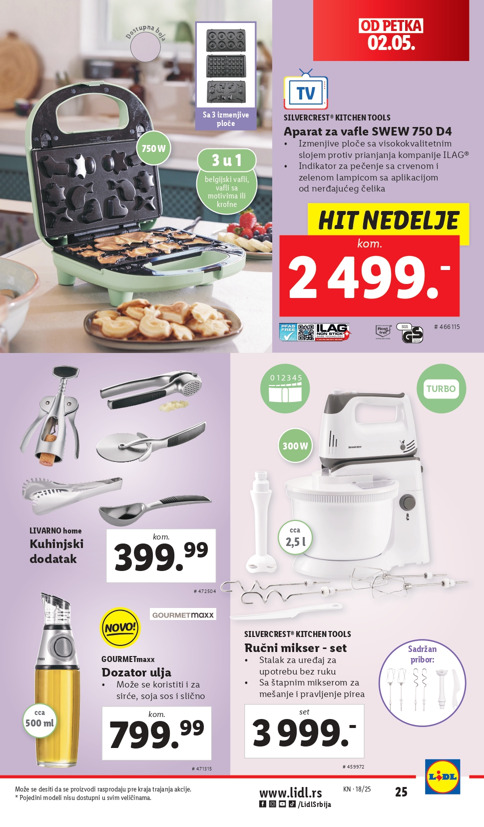 Lidl katalog NEPREHRANA 2-7.5.2025.