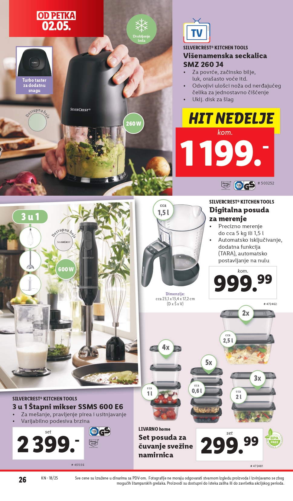 Lidl katalog NEPREHRANA 2-7.5.2025.