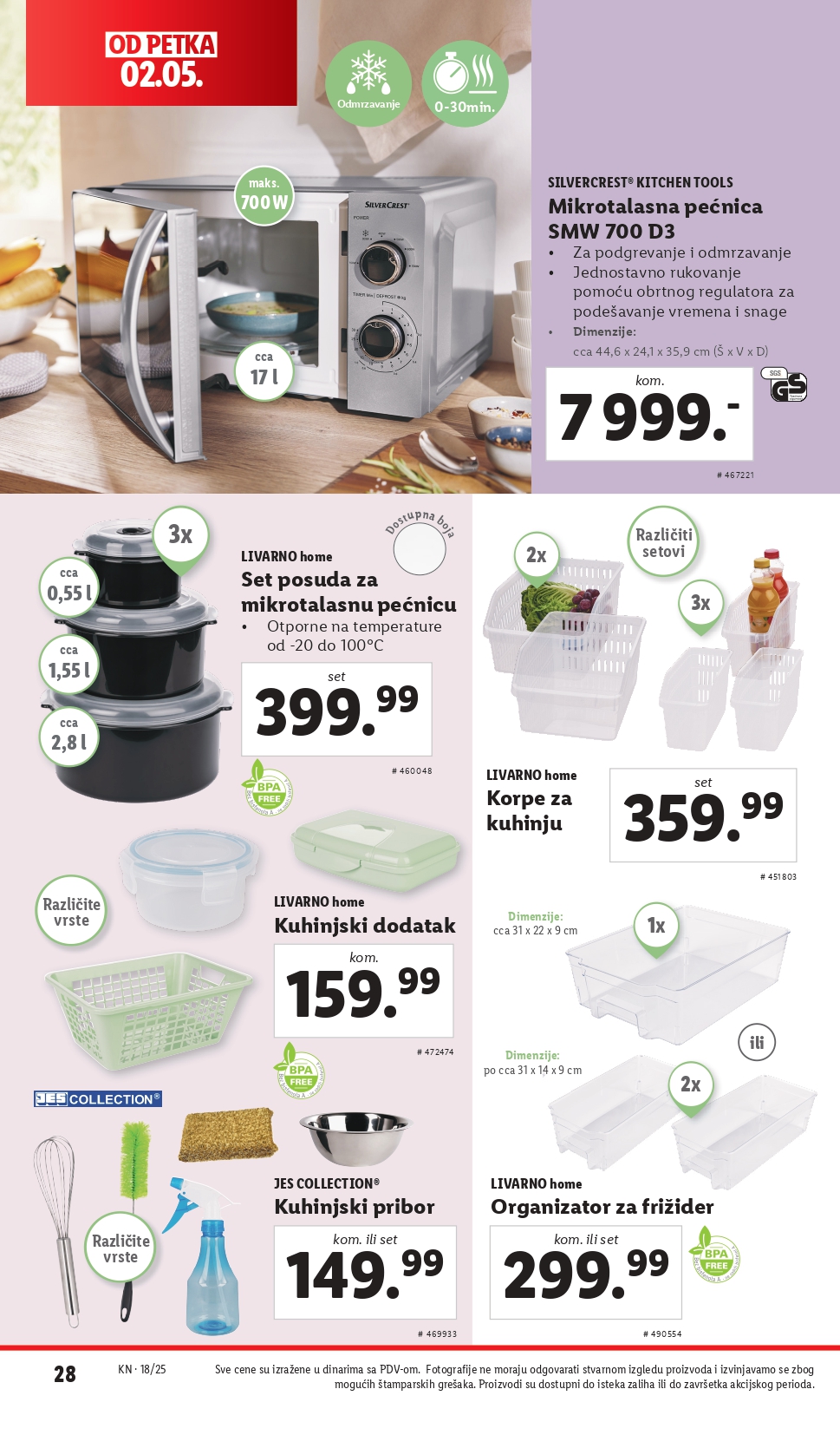 Lidl katalog NEPREHRANA 2-7.5.2025.