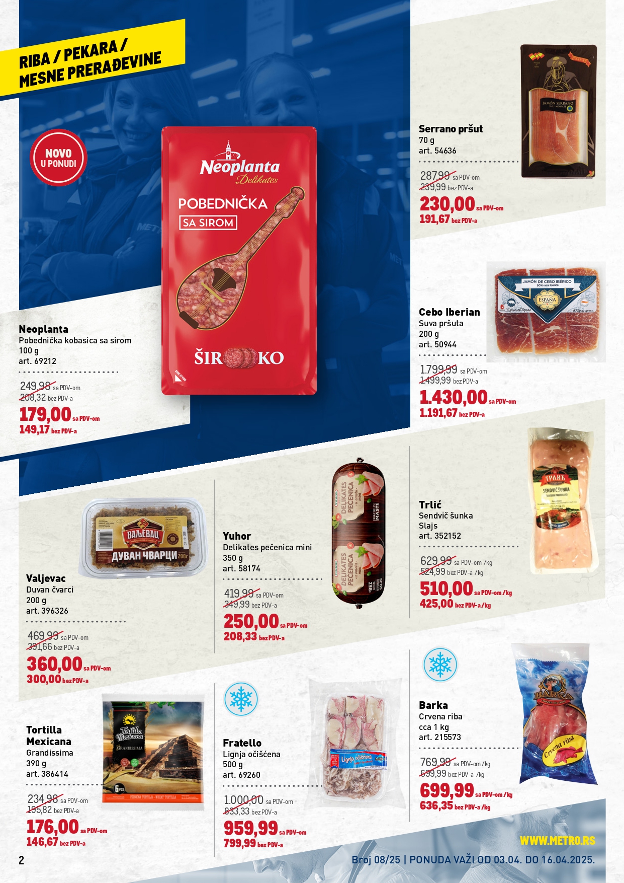 Metro katalog PREHRANA/NEPREHRANA 3-16.4.2025.