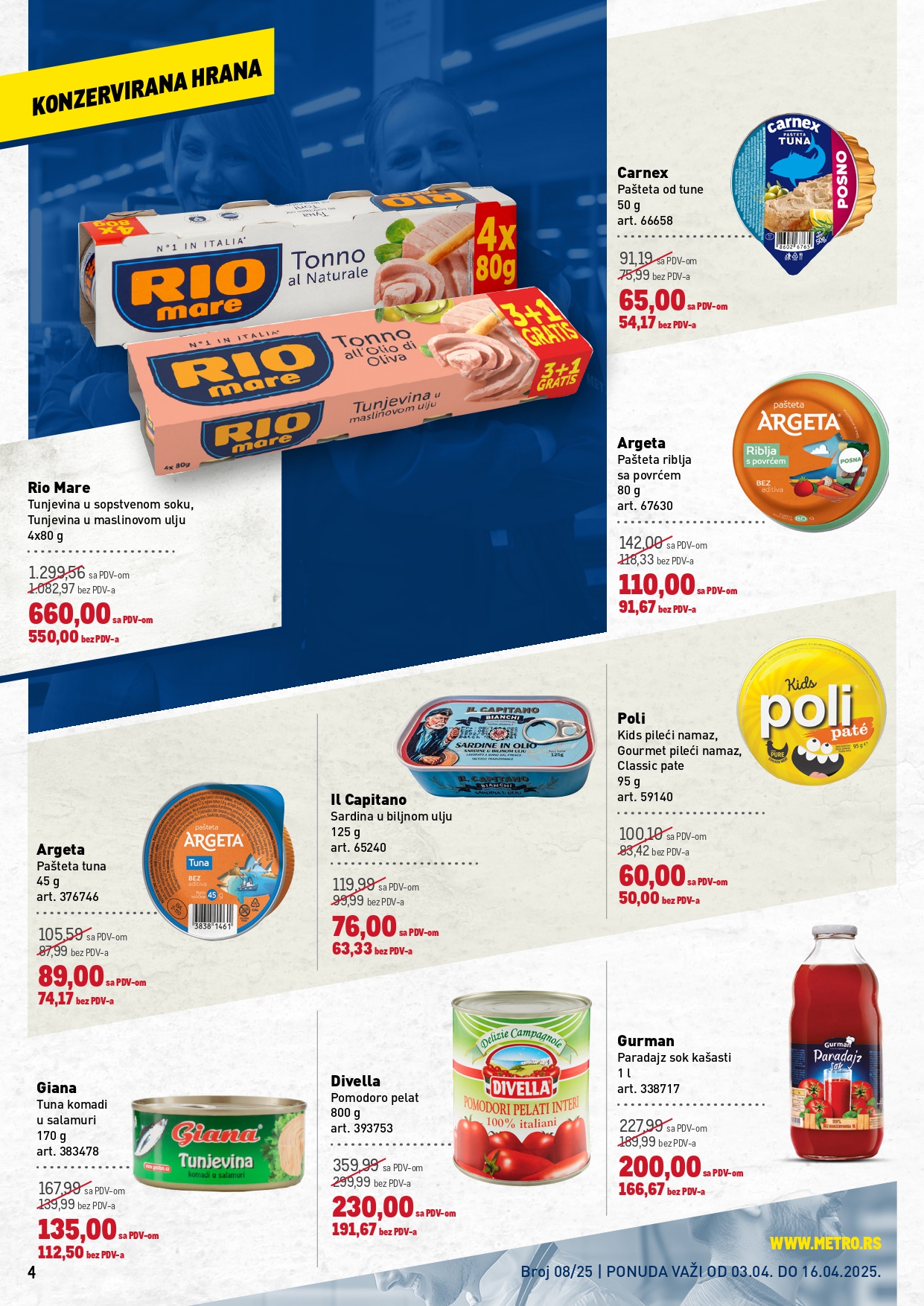 Metro katalog PREHRANA/NEPREHRANA 3-16.4.2025.