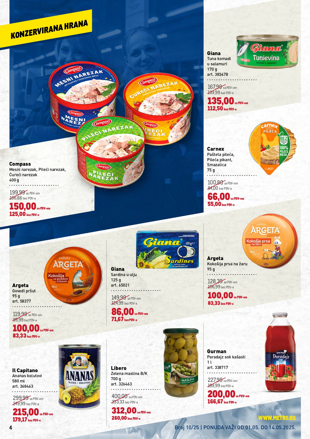 Metro katalog PREHRANA/NEPREHRANA 1-14.5.2025.