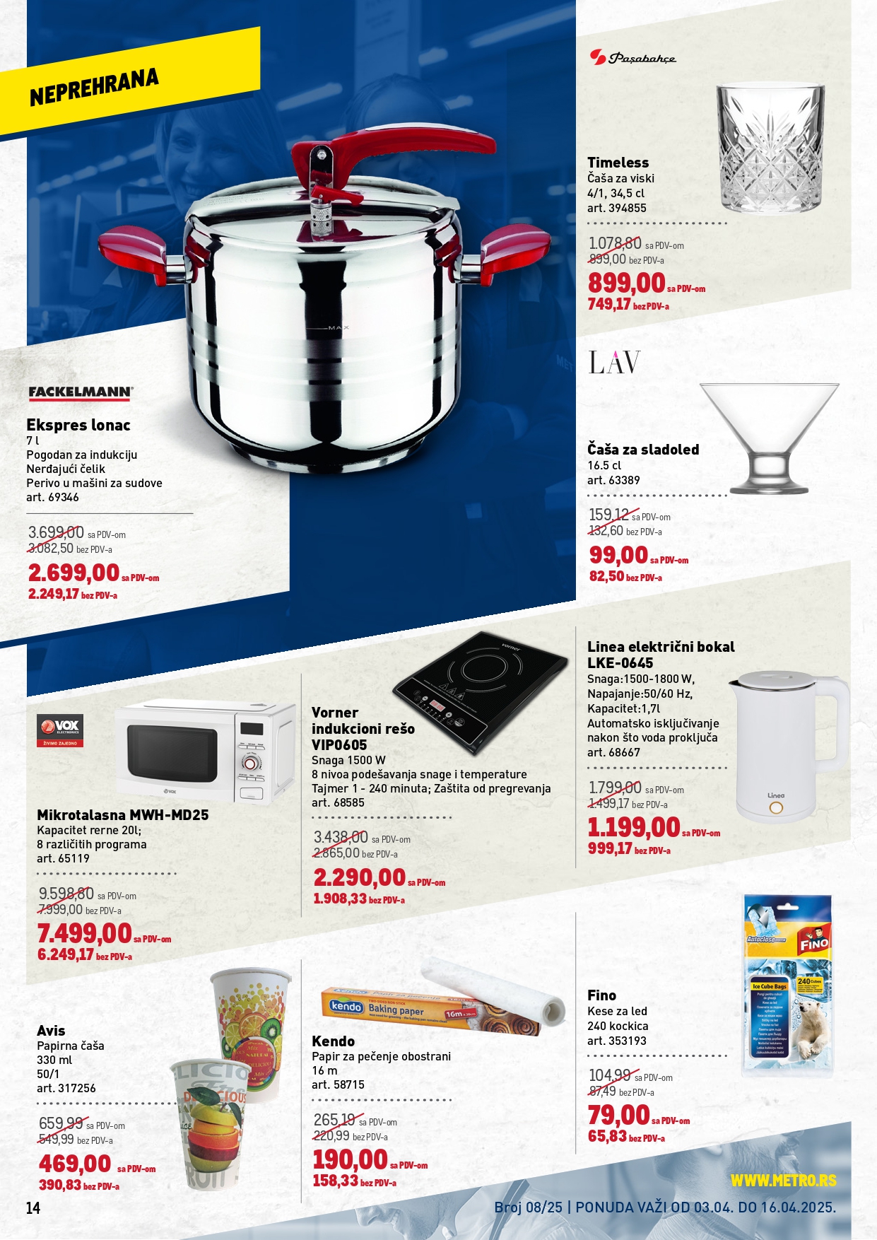 Metro katalog PREHRANA/NEPREHRANA 3-16.4.2025.