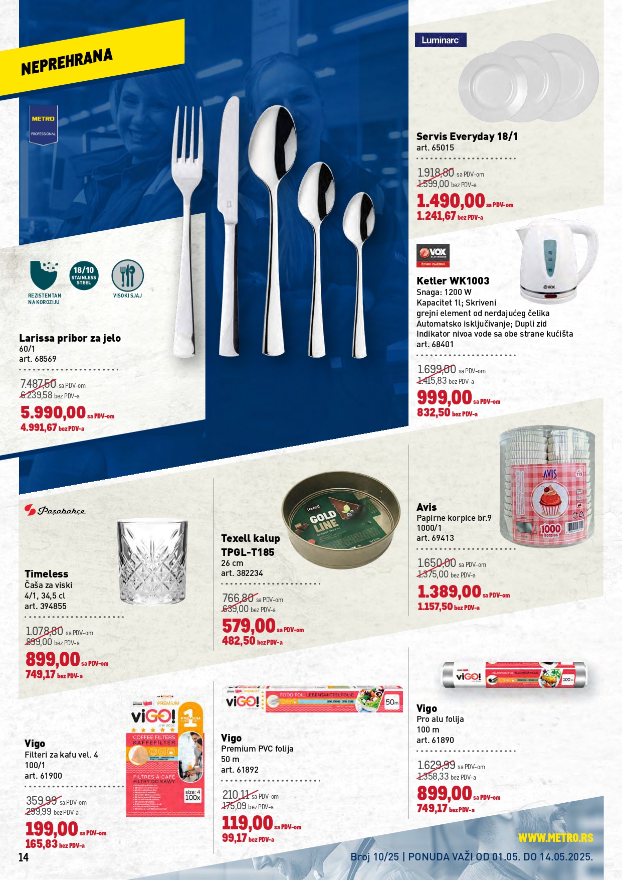 Metro katalog PREHRANA/NEPREHRANA 1-14.5.2025.