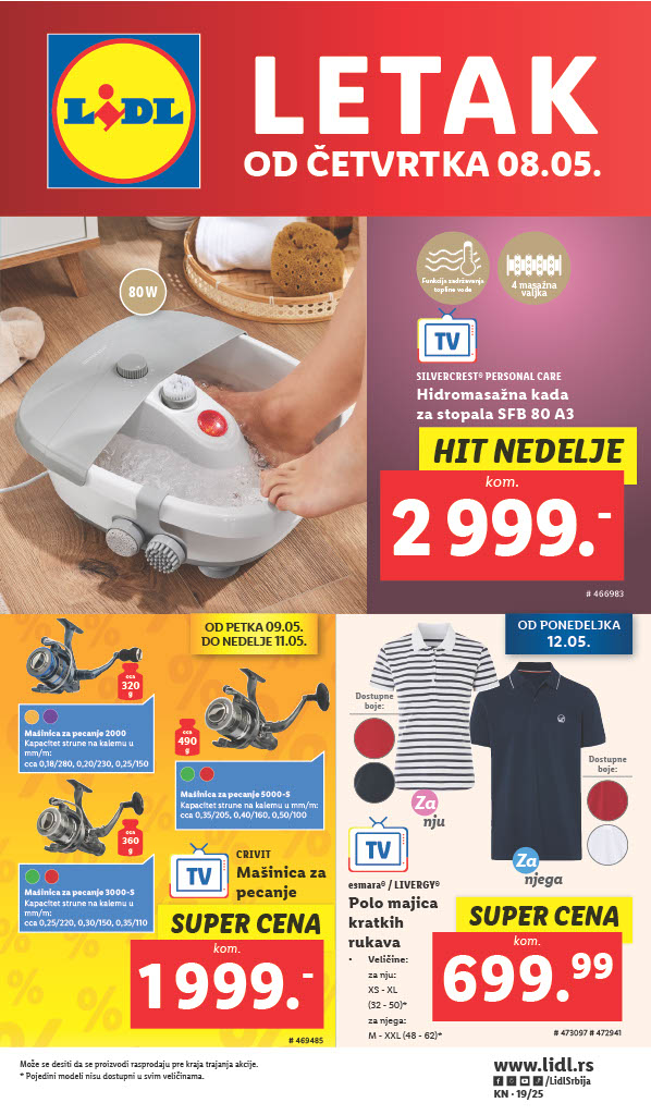 Lidl katalog NEPREHRANA 8-14.5.2025.