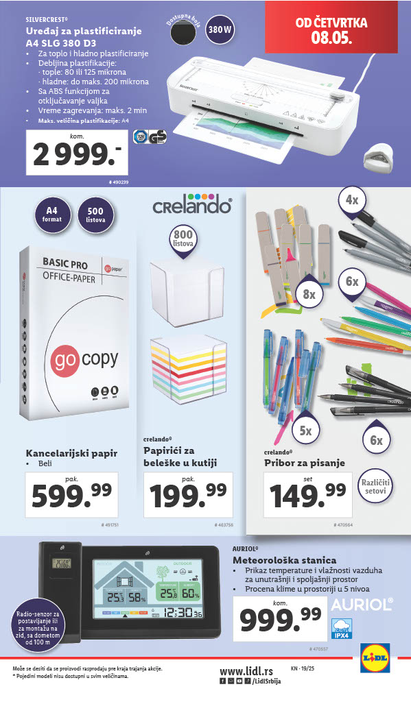 Lidl katalog NEPREHRANA 8-14.5.2025.