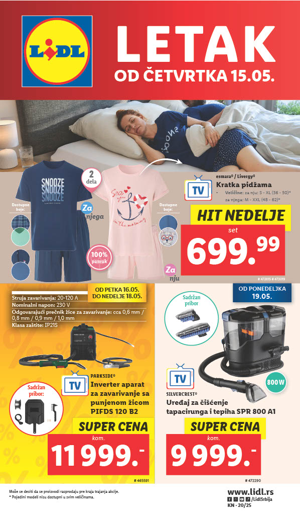 Lidl katalog NEPREHRANA 15-21.2025.