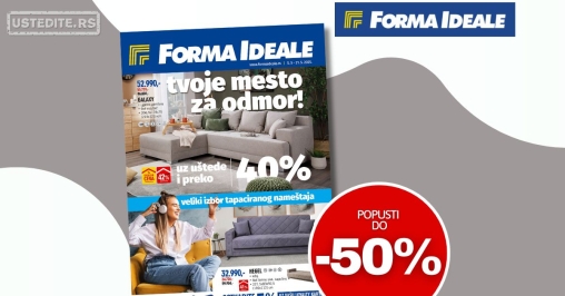 Forma Ideale katalog TAPACIRANI NAMEŠTAJ 5-31.5.2025.