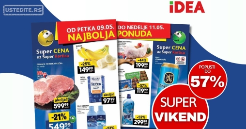 Idea VIKEND AKCIJA 9-11.5.2025.