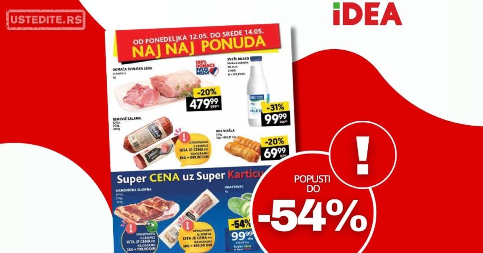 Idea NAJBOLJA PONUDA 12-14.5.2025.