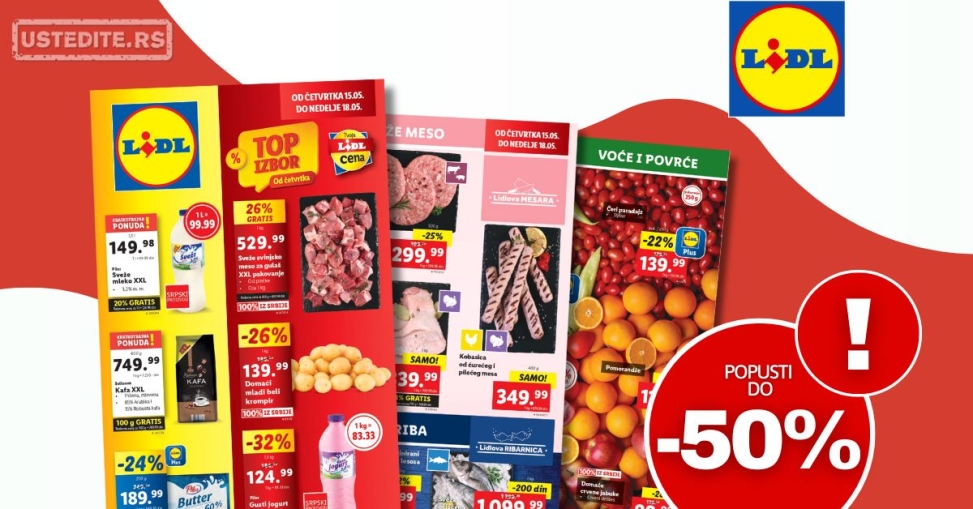 Lidl katalog PREHRANA 15-21.2025.