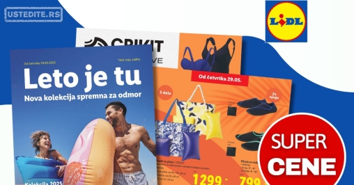 Lidl katalog LETO JE TU 29.5.2025. do isteka zaliha