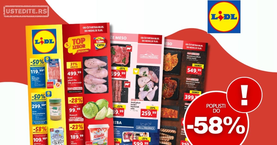 Lidl katalog PREHRANA 8-14.5.2025.