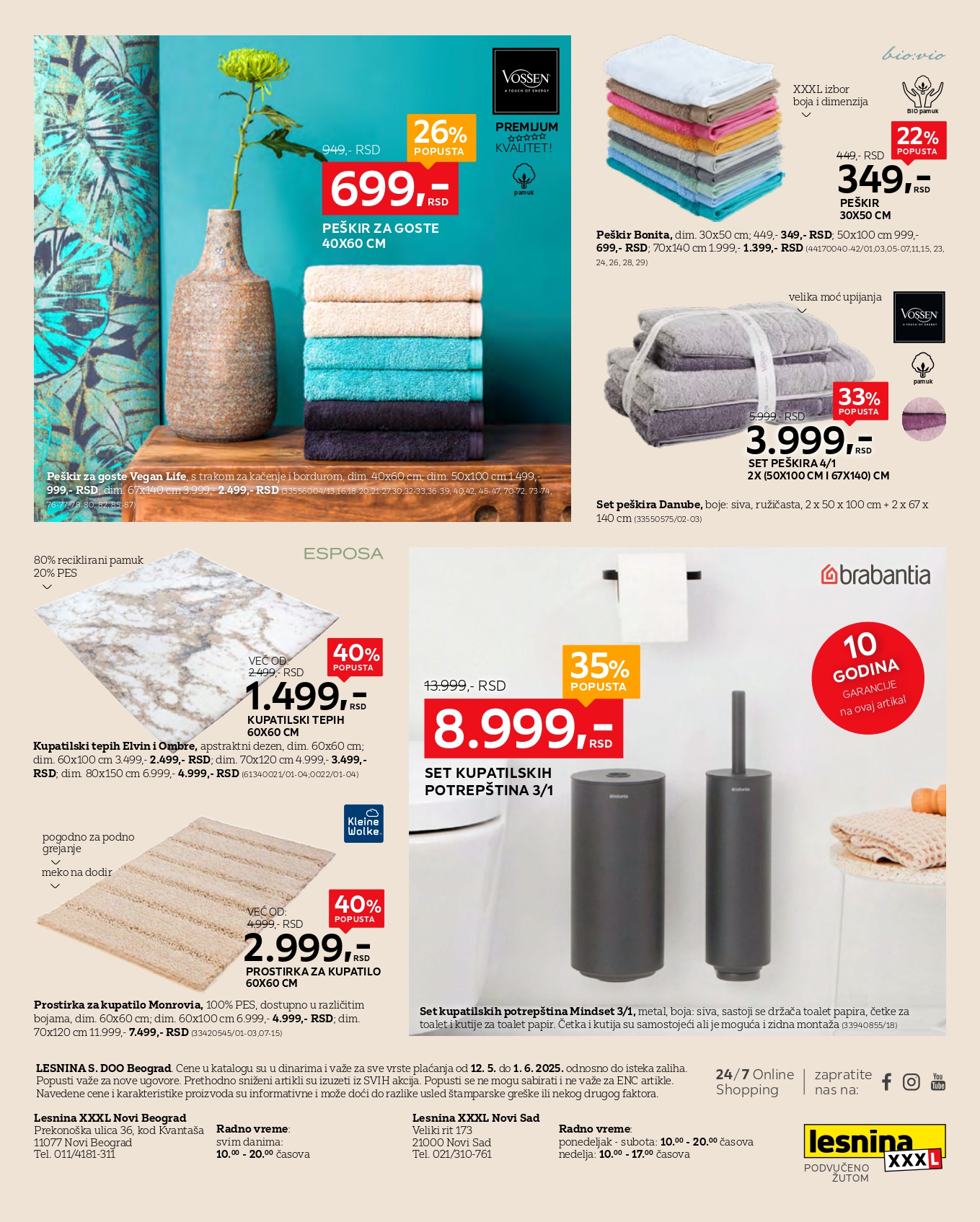 Lesnina XXXL katalog 12.5-1.6.2025.
