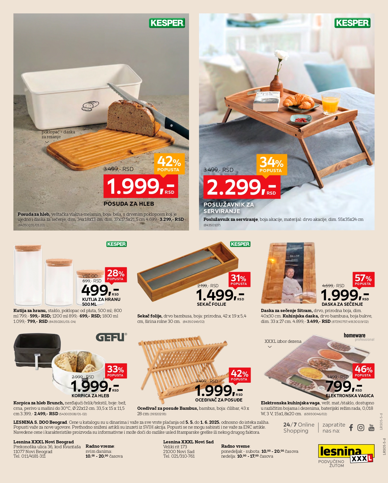 Lesnina XXXL katalog 5.5-1.6.2025.