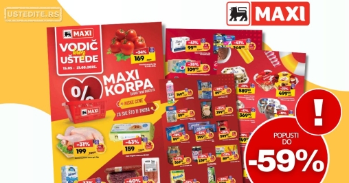 Mega Maxi katalog VODIČ KROZ UŠTEDE 15-21.5.2025.