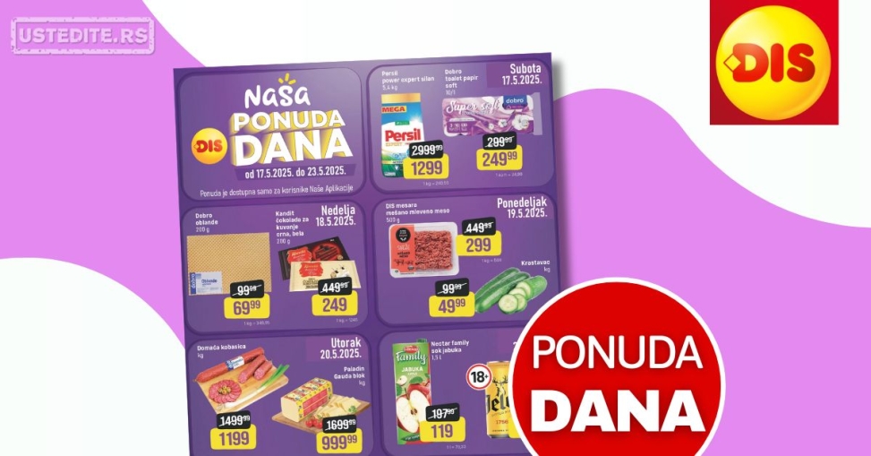 Dis PONUDA DANA 17-23.5.2025.