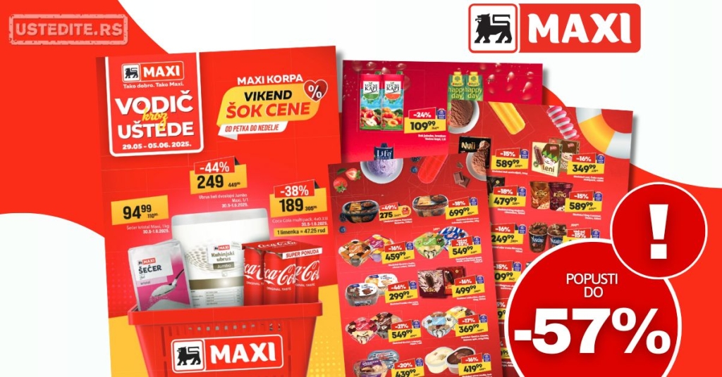 Mega Maxi katalog VODIČ KROZ UŠTEDE 29.5-4.6.2025.