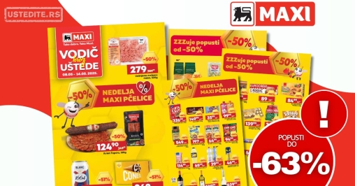 Mega Maxi katalog VODIČ KROZ UŠTEDE 8-14.5.2025.