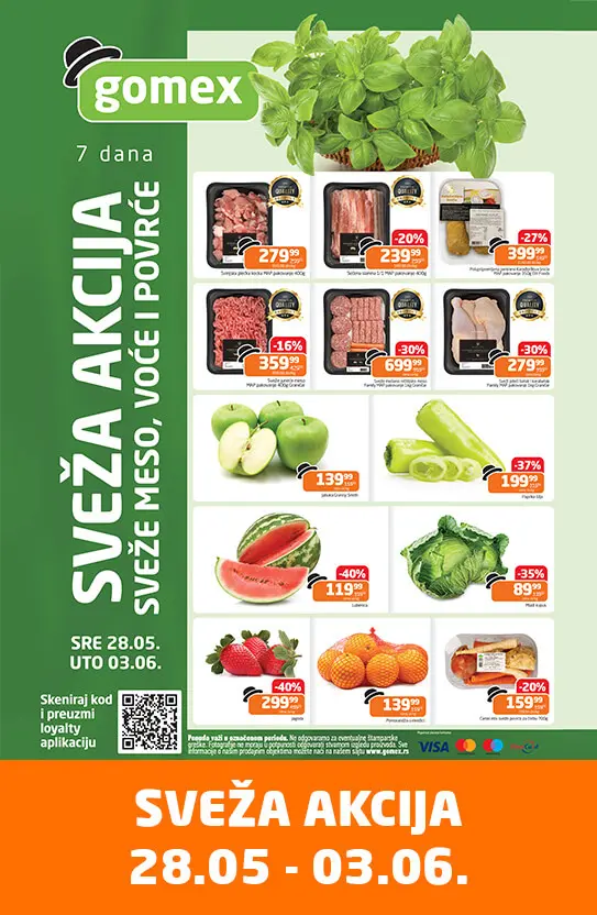 Gomex SVEŽA AKCIJA 28.5-3.6.2025.