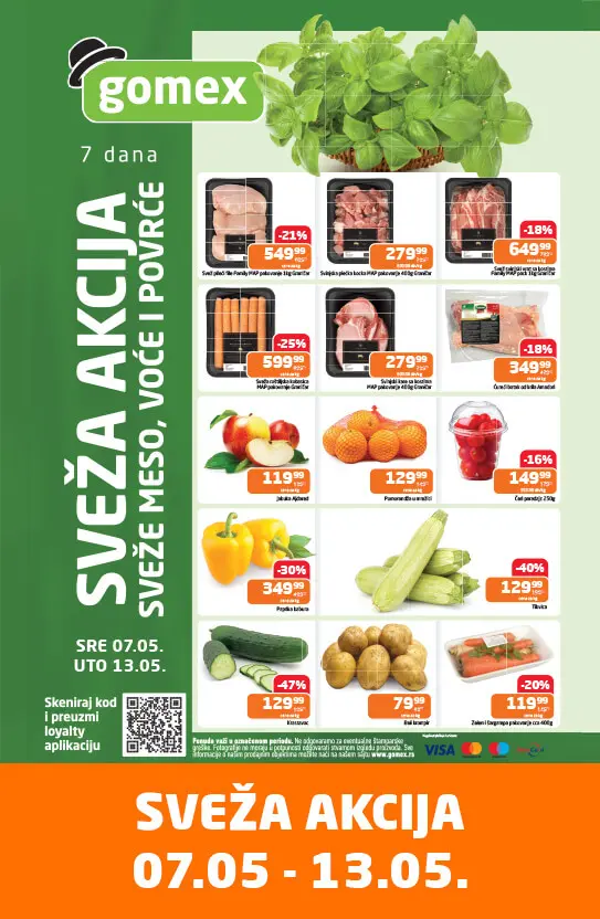 Gomex SVEŽA AKCIJA 7-13.5.2025.