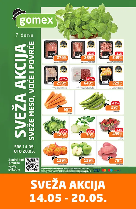 Gomex SVEŽA AKCIJA 14-20.5.2025.