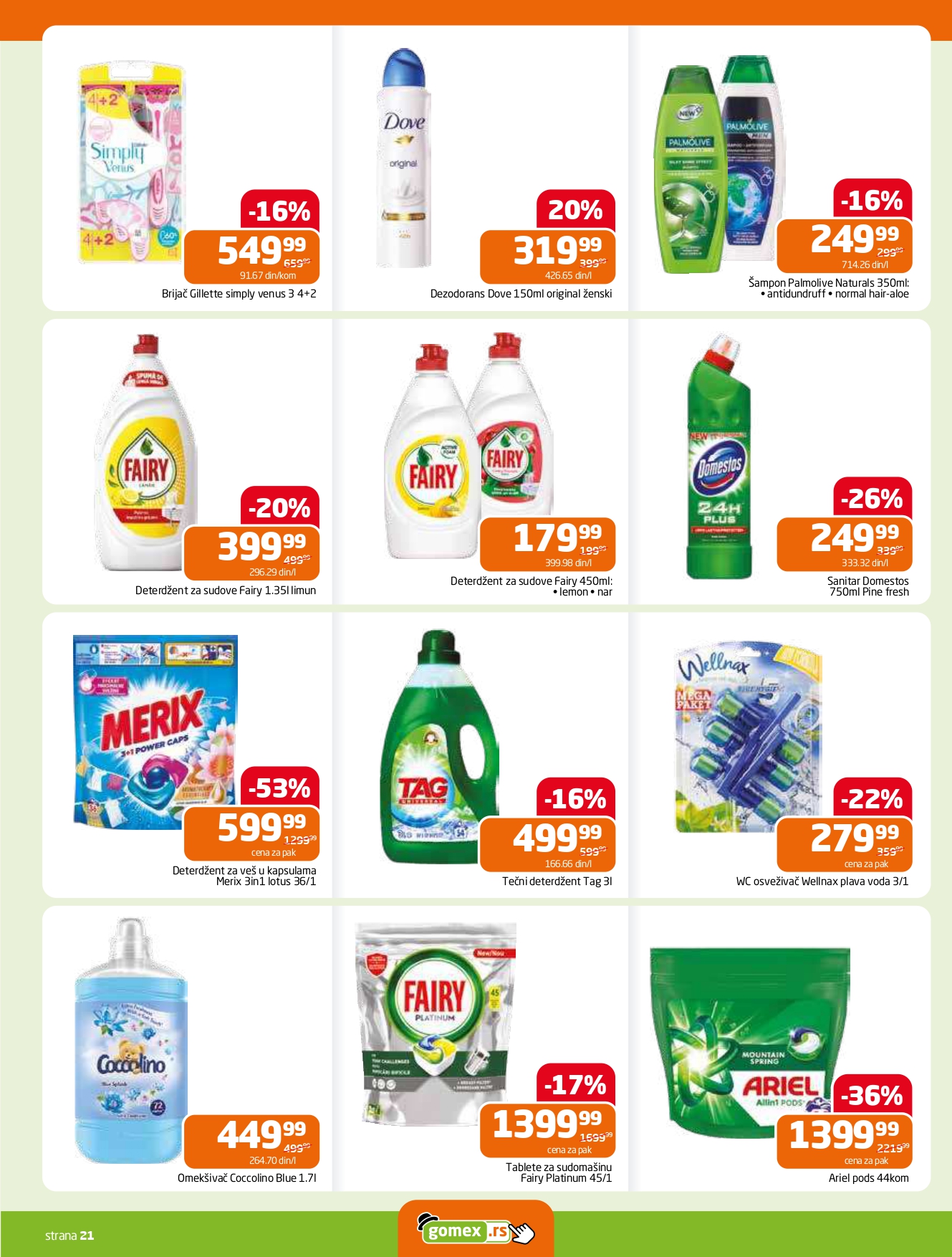 Gomex katalog AKCIJE IZ ŠEŠIRA 21.5-3.6.2025.