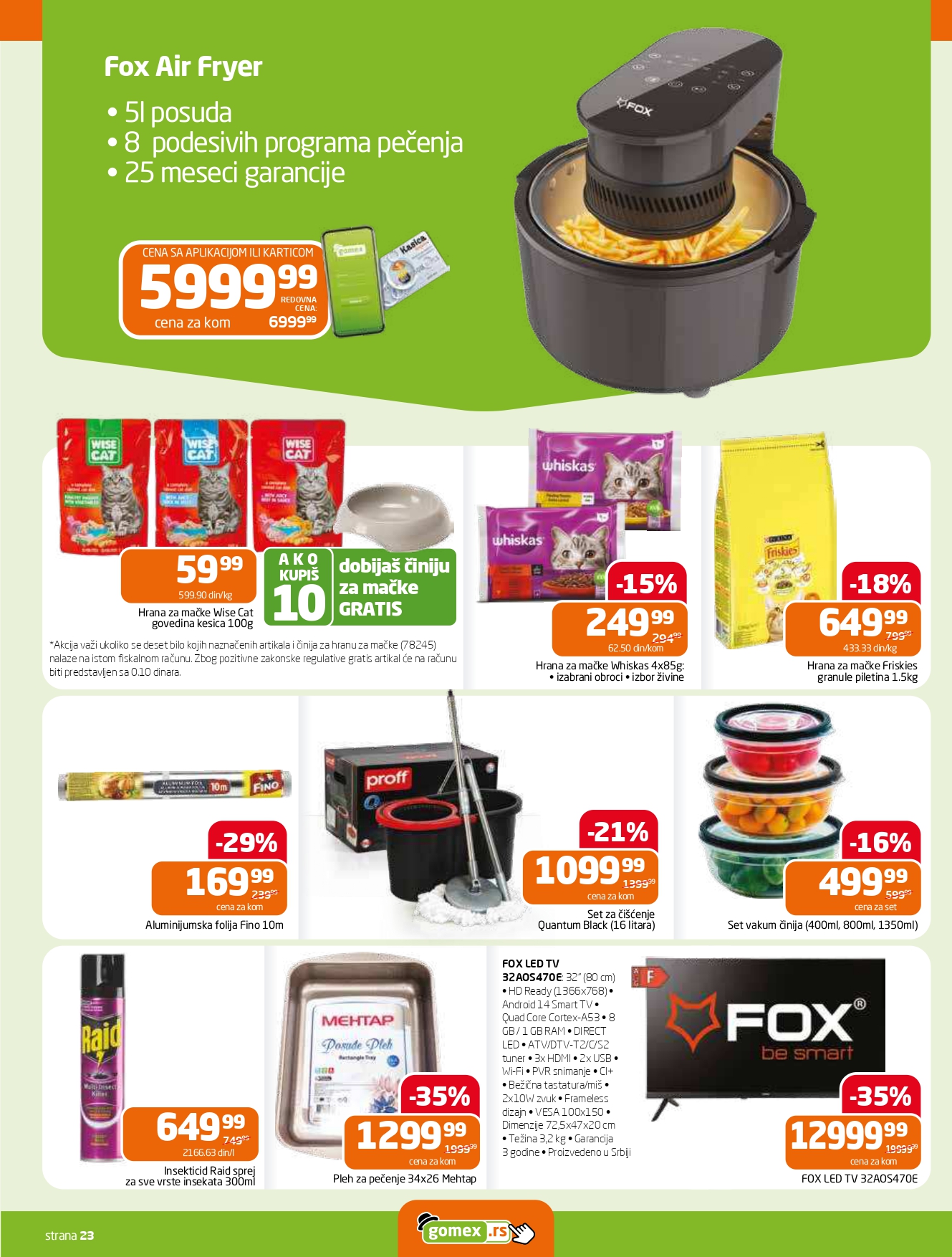 Gomex katalog AKCIJE IZ ŠEŠIRA 21.5-3.6.2025.