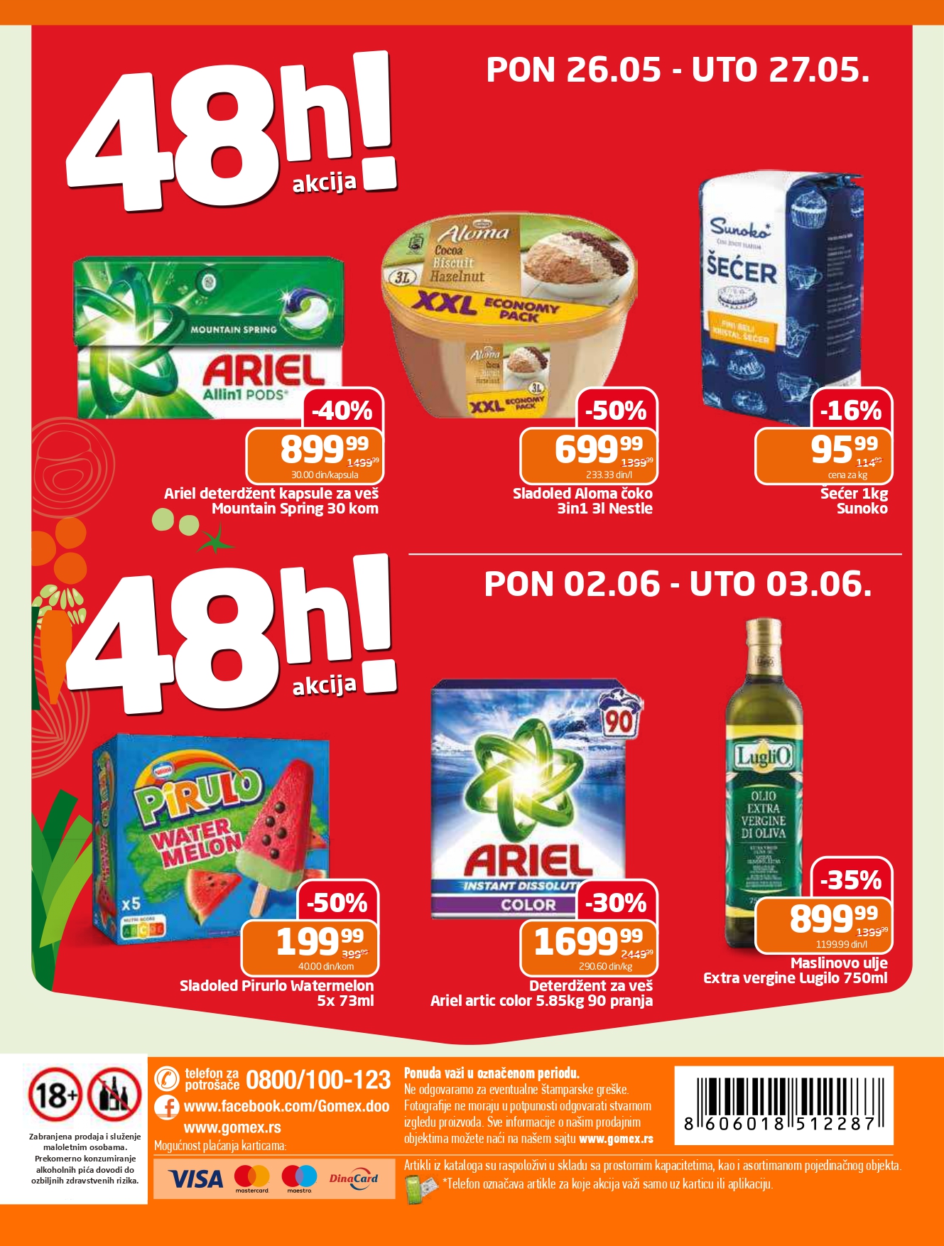 Gomex katalog AKCIJE IZ ŠEŠIRA 21.5-3.6.2025.