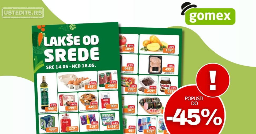 Gomex katalog LAKŠE OD SREDE 14-18.5.2025.