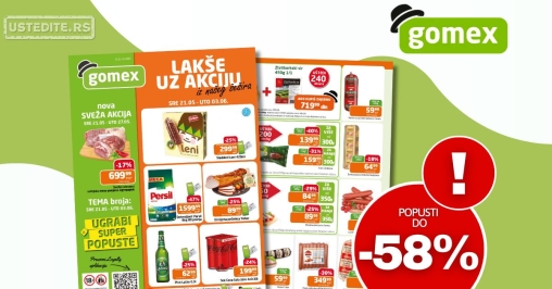 Gomex katalog AKCIJE IZ ŠEŠIRA 21.5-3.6.2025.