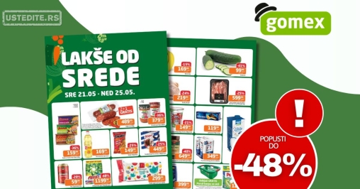 Gomex katalog LAKŠE OD SREDE 21-25.5.2025.