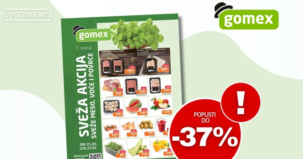Gomex SVEŽA AKCIJA 21-27.5.2025.