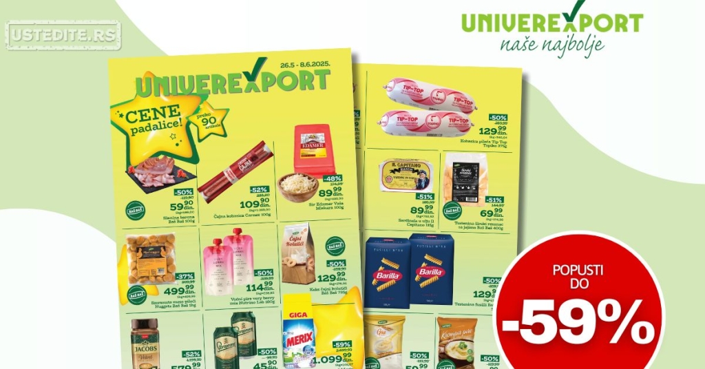 Univerexport katalog CENE PADALICE 26.5-8.6.2025.