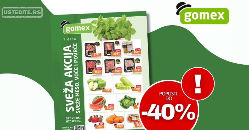 Gomex SVEŽA AKCIJA 28.5-3.6.2025.