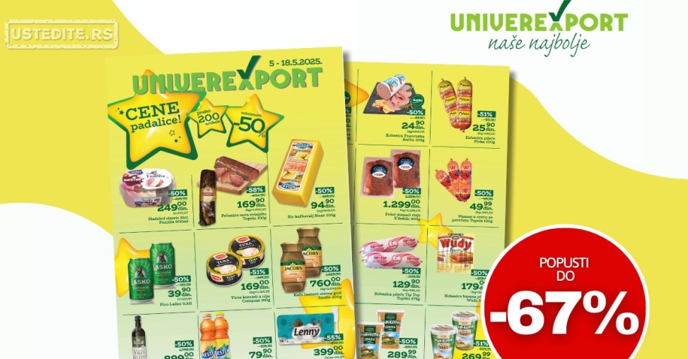 Univerexport katalog CENE PADALICE 5-18.5.2025.